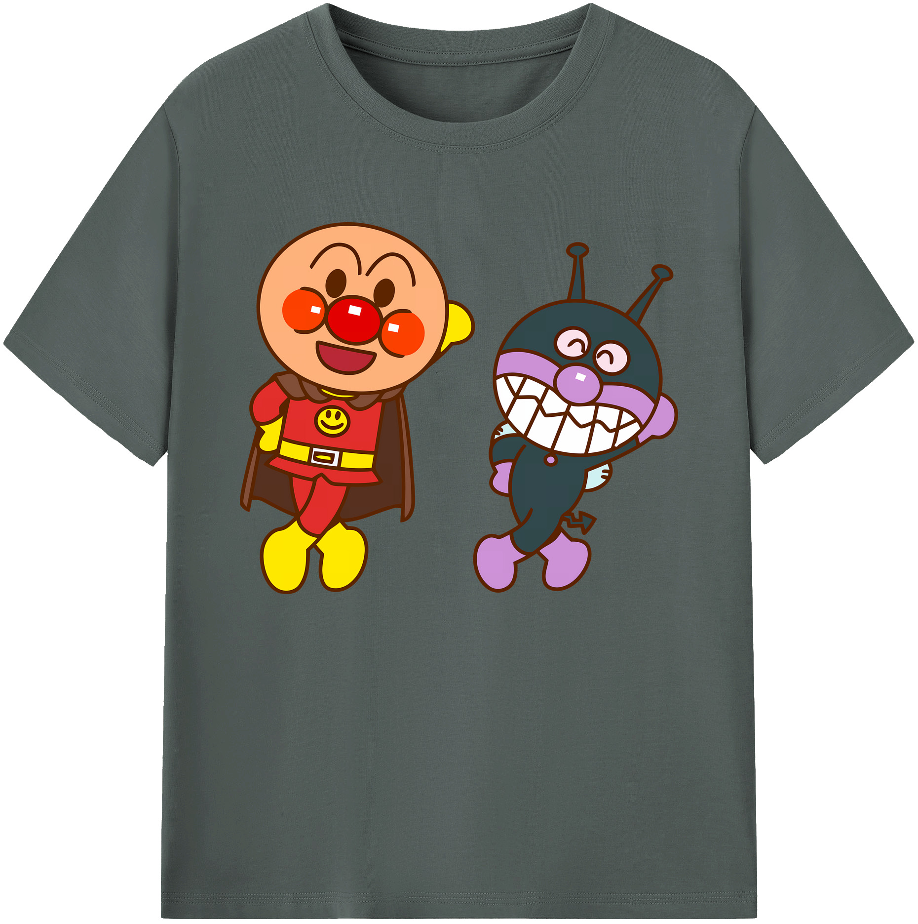 （画像用） アンパンマン Anpanman 綿100％ メンズ半袖Tシャツ｜肌触りやわらか＆通気性